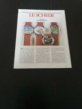 1988 OROLOGI SIGAND E LE RECENTI ASTE ARTICOLO VINTAGE WATCH