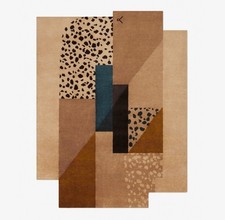 Tappeto in lana trapuntato a