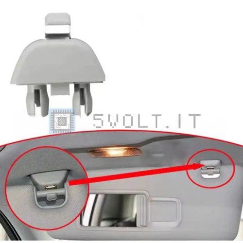 1pz clip visiera parasole - 1pz,