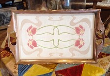 Antico Vassoio Liberty In Gres