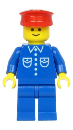 Lego minifigura macchinista - minifigura,
