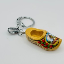 Portachiavi scarpa legno Olanda vintage zoccolo olandese souvenir mulino a vento tulipani