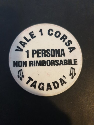 Gettone giostra tagadà - gettone,