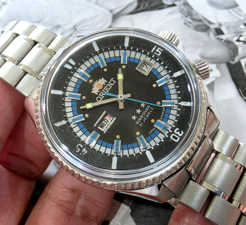 Raro vintage orient king diver - vintage,
