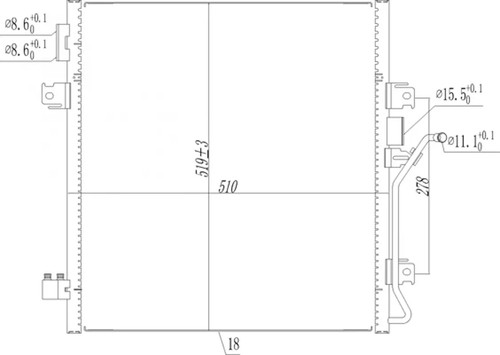 Condensatore climatizzatore - condensatore,,