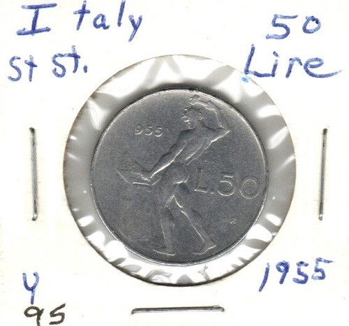 Italy lire 1953 stainless - lire,,