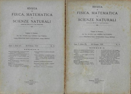 Rivista fisica matematica - rivista, fisica,