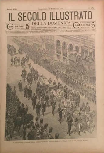 Secolo illustrato 1901 regina - illustrato,