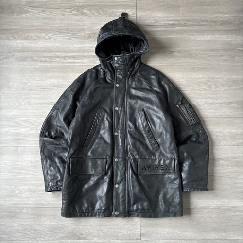 Giacca utility parka pelle