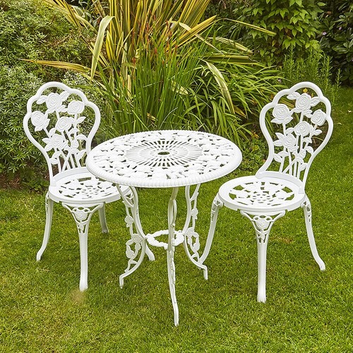 Set bistrot metallo - set, bianco