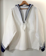 Camisaccio Solino Divisa Estiva Marinaio Marina Militare Italiana Tg.52 Vintage