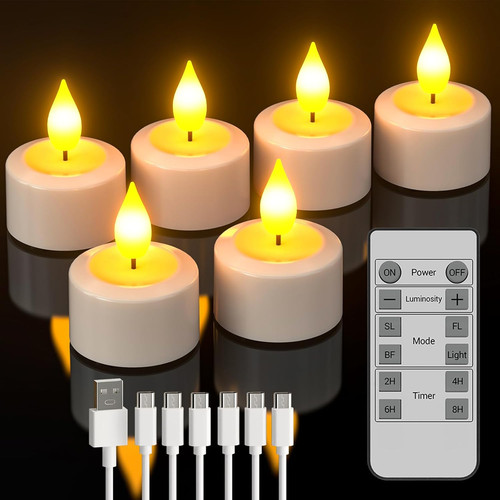 Pezzi tea light - 6, led
