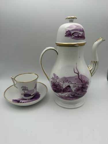 Rara caffettiera paesaggio
