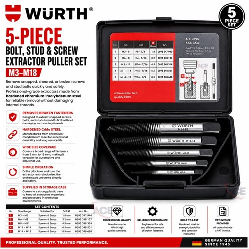 Würth set estrattore vite - würth®,