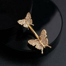 Piercing ombelico moissanite