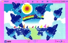 2134 SCHEDA TELEFONICA PHONECARD USATA JAPAN MIWAKO OKAMOTO SUNFISH
