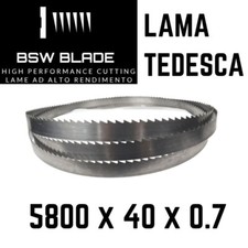 Lama a nastro 5800x40x0.7 per segatrici