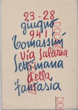 ROMA NEGOZIO TOMASSINI VIA SALARIA PUBBLICITA FGV 1941 BELLA