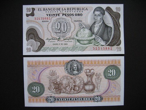 Colombia pesos oro 1 1983 - 20,