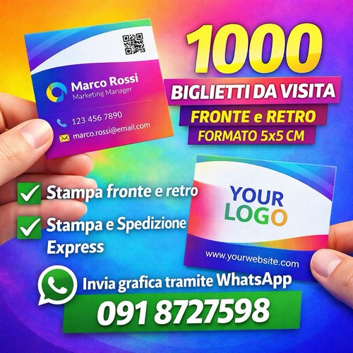 Biglietti visita 5x5 - ,