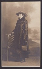 Vintage RPPC Studio Photo Lady