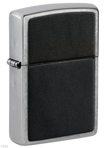 Zippo black leather emblem - zippo,