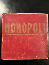 MONOPOLI BREVETTATO Scatola Rossa ANNI 60 Gioco Da Tavolo Vintage COMPLETO RARO