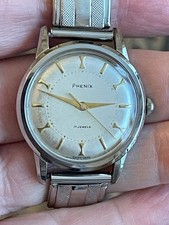 Raro orologio da polso meccanico svizzero Phenix 17 Jewels vintage funzionante ottimo