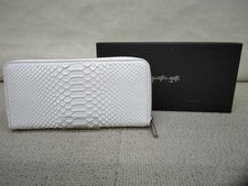 Portafoglio lungo con zip rotonda numero modello pelle pitone QUATTRO GATTI