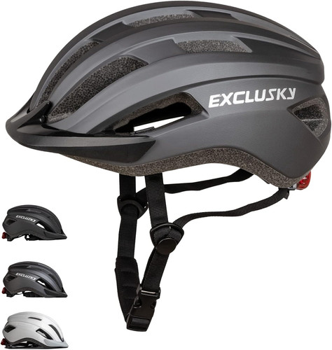 Casco bici uomo con luce - con,