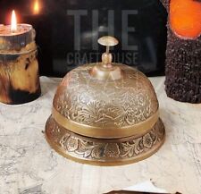 Antico Ufficio Tavolo Vintage Tradizionale Reception Hotel Ottone Bell Servizio