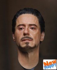 Scultura testa dipinta a mano