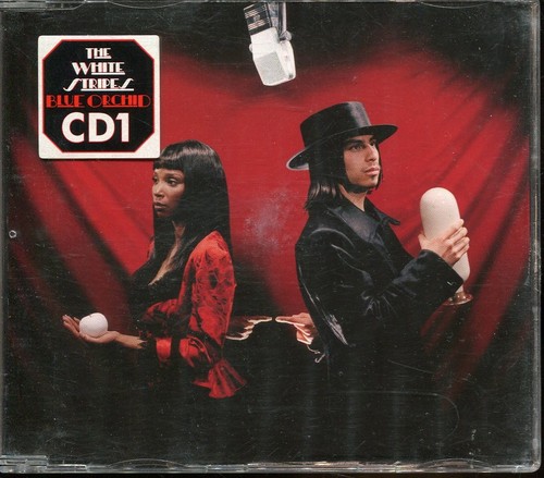 The white stripes blue - white, /