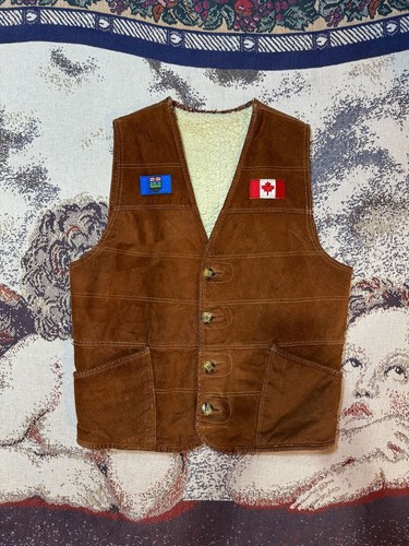 Vintage pelle cuir suede - pelle,