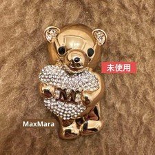 Spilla cuore orso tono oro Max