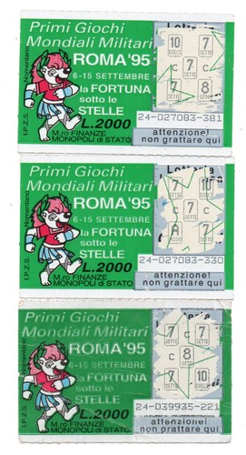 Gratta vinci roma 3 - roma, 95