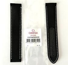 Cinturino orologio originale Omega Speedmaster 20 mm tessuto nero/panno # CWZ003436