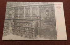 CARTOLINA D' EPOCA BERGAMO PROVINCIA ALZANO MAGGIORE CATTEDRALE ARMADI SAGRESTIA