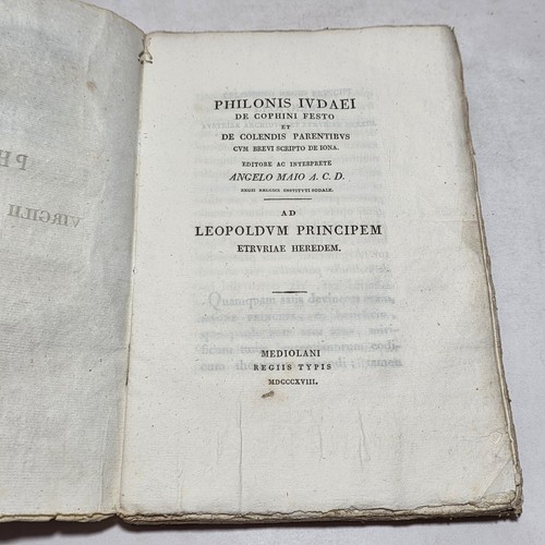Libro antico 1818 philo - 1818, et