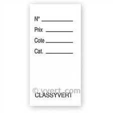 FICHES Etiquettes de
