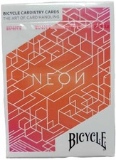 Carte Cardistry NEON Arancione Aurora Bicycle (non un mazzo giocabile) - 1 mazzo