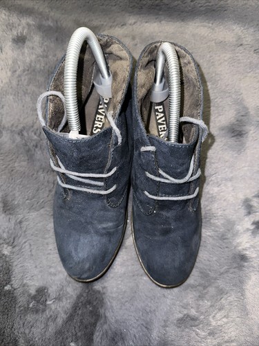 Pavers blue suede ankle - pavers,