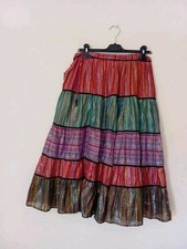 Gonna Estiva Vintage Elegante Lunga M Multicolore