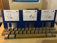 System 2, MacPaint, MacWrite - 3X 400K Floppy Disk for Vintage Apple Macintosh 