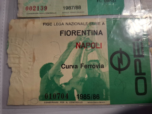 Biglietto ticket calcio - biglietto,