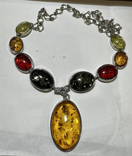 Collana argento con pendenti - con,