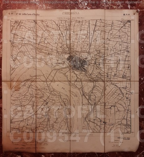 C9547 mappa cremona - mappa,