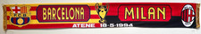 MILAN COPPA DEI CAMPIONI FINALE BARCELONA MILAN ATENE 18-5-1994 SCIARPA
