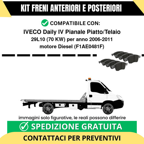 Pastiglie freno ant post - ant, +