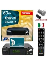 DECODER HD TIVÙSAT SCHEDA  GIÀ ATTIVATA, ACTIVATED  SATELLITARE LNB OMAGGIO 